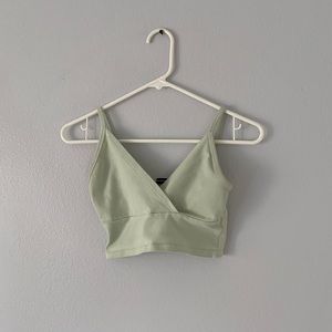 brandy melville light green amara tank